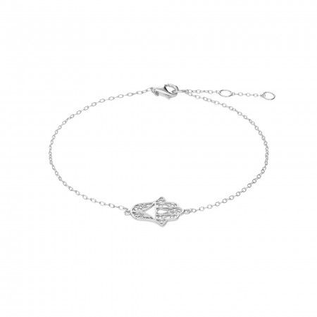 HAND OF FATIMA SILVER BRACELET