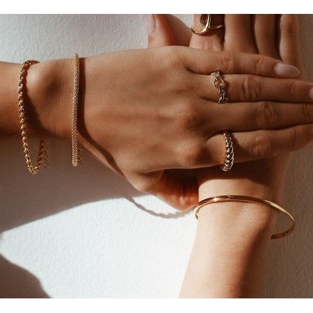 PULSERA CON CADENA POPCORN