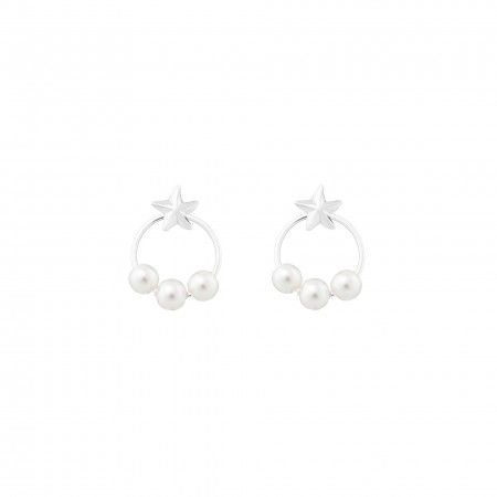 PEARLS AND STAR EARRINGS