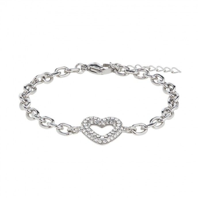 STEEL BRACELET WITH HEART