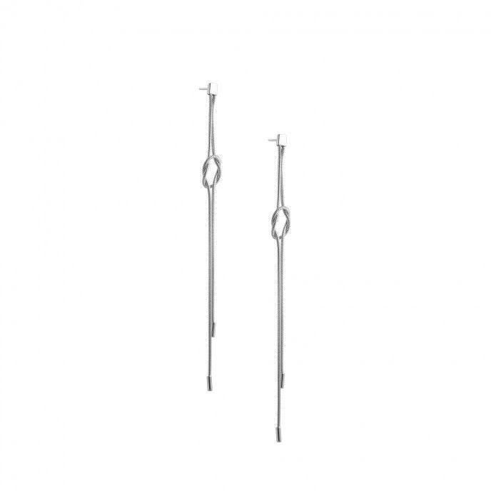 LONG STEEL EARRINGS