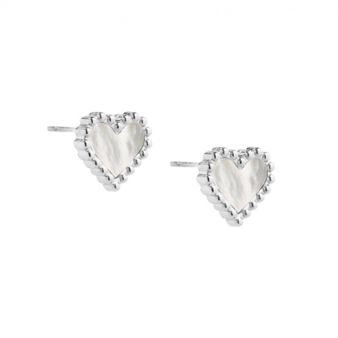 HEART SHAPED STEEL EARRINGS