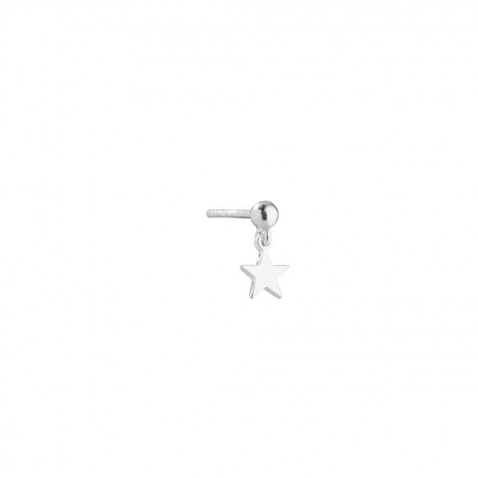 SILVER EARRING WITH STAR