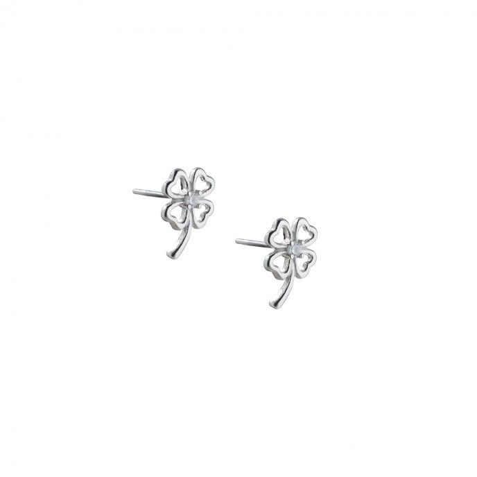 CLOVER SHAPED STEEL EARRINGS