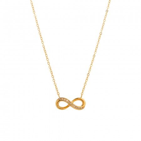 STEEL NECKLACE WITH INFINITE