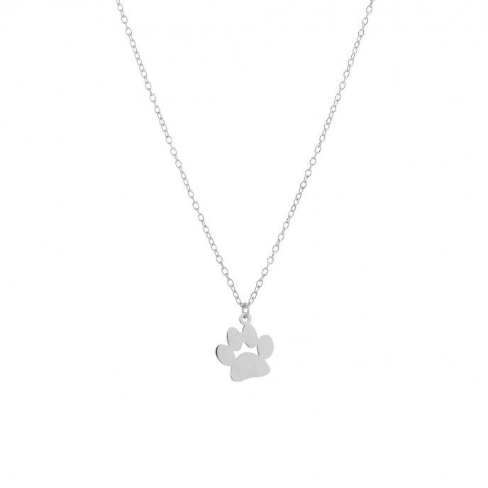 STEEL NECKLACE WITH PAW