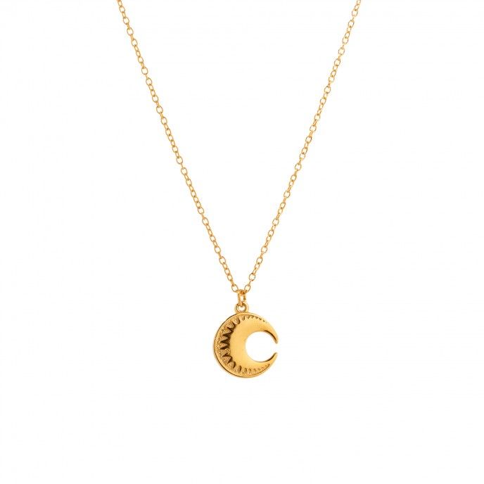 STEEL NECKLACE WITH MOON