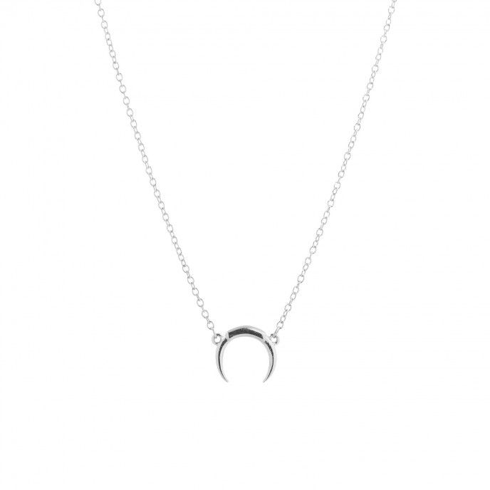 STEEL NECKLACE WITH MOON