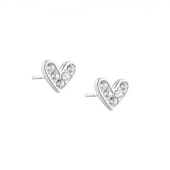 HEART SHAPED STEEL EARRINGS