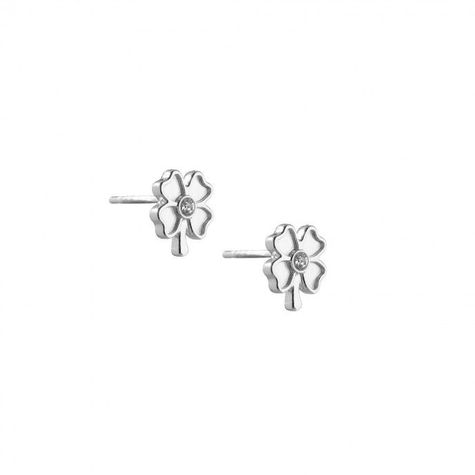 FLOWER SHAPED STEEL EARRINGS