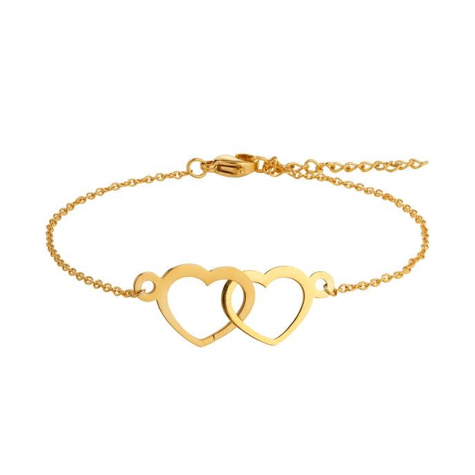 PULSERA DE ACERO CORAZONES