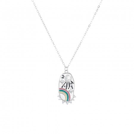 RAINBOW SILVER NECKLACE