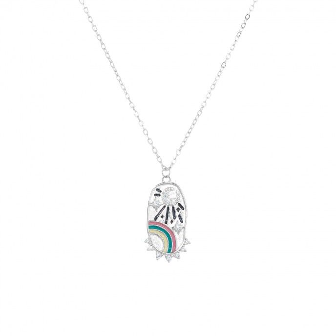 RAINBOW SILVER NECKLACE