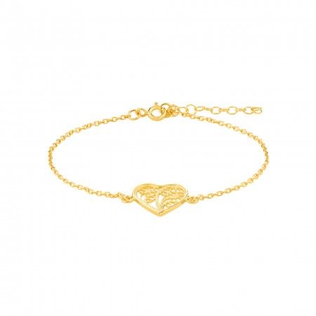 PULSERA DE CORAZN DE FILIGRANA