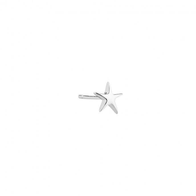 STAR SILVER EARRING