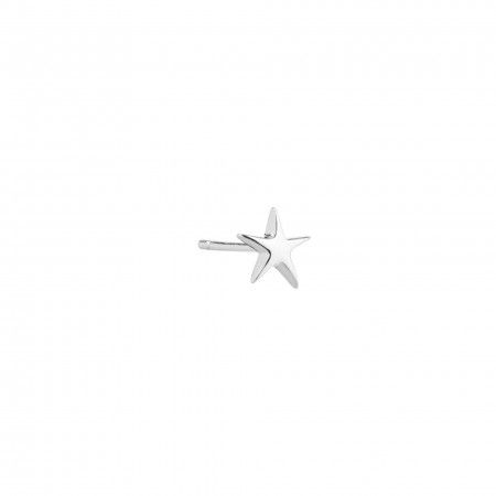 STAR SILVER EARRING