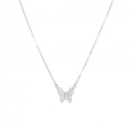 BUTTERFLY SILVER NECKLACE