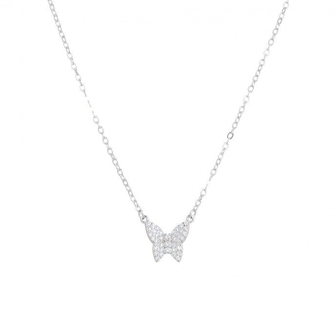 BUTTERFLY SILVER NECKLACE