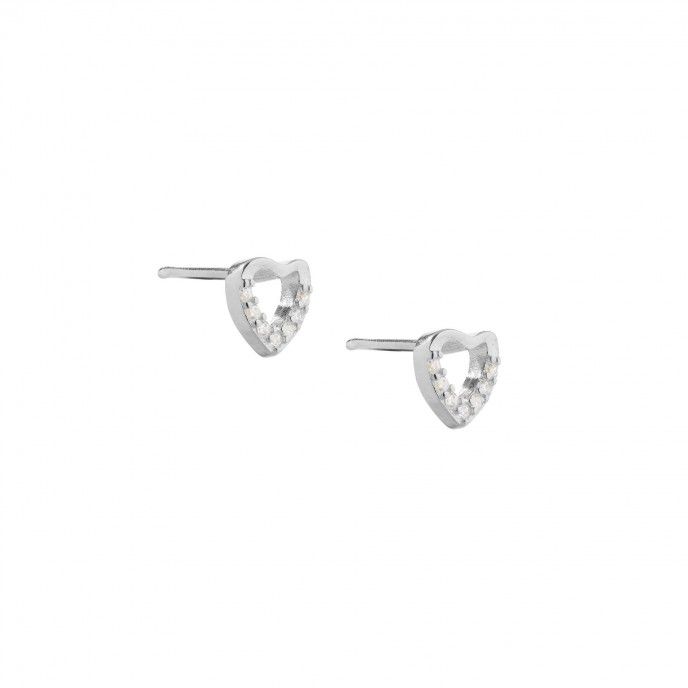 HEART SILVER EARRINGS