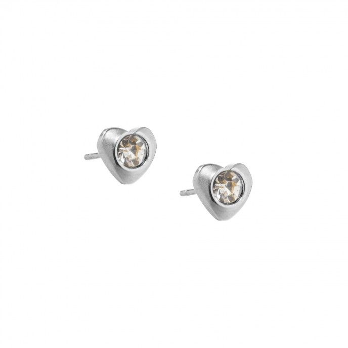 PENDIENTES DE ACERO CORAZN