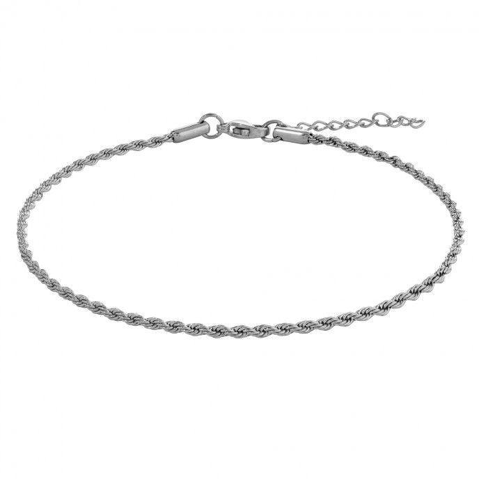 TWISTED STEEL ANKLET