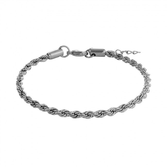 TWISTED STEEL ANKLET