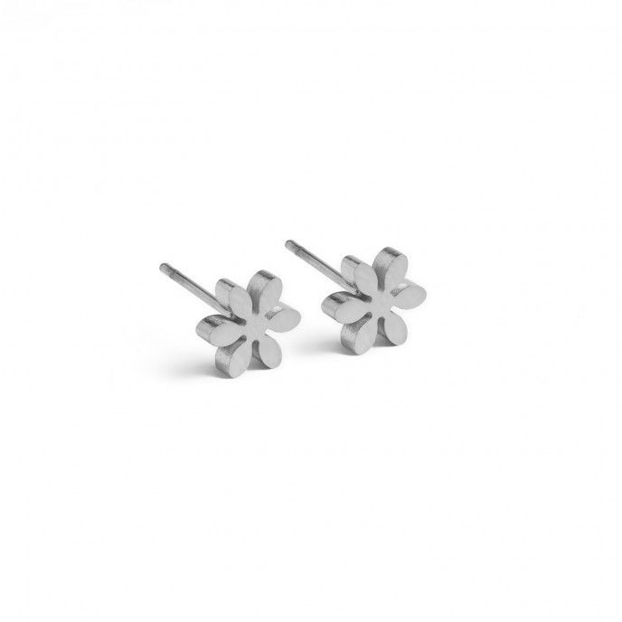 STEEL FLOWER EARINGS