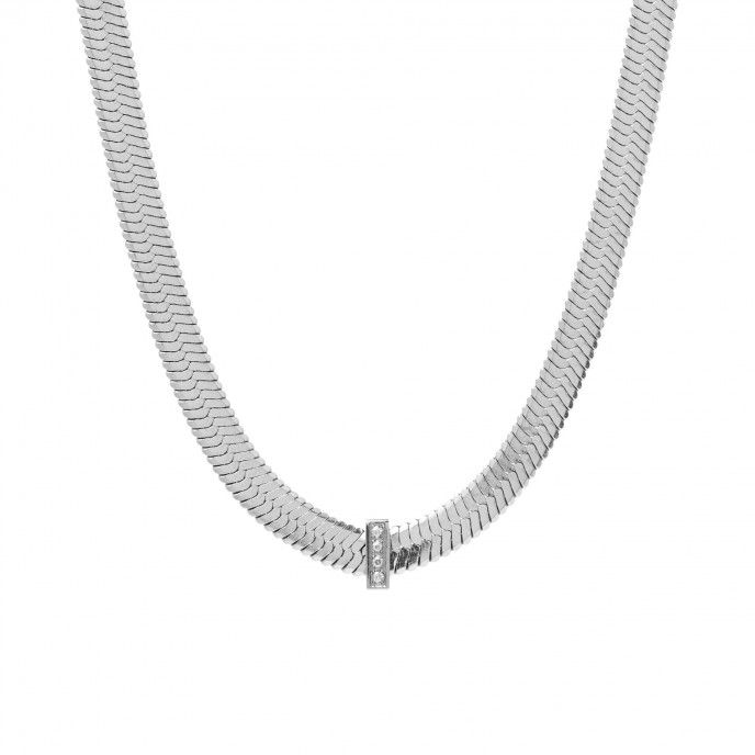 SNAKE STEEL NECKLACE - 40CM