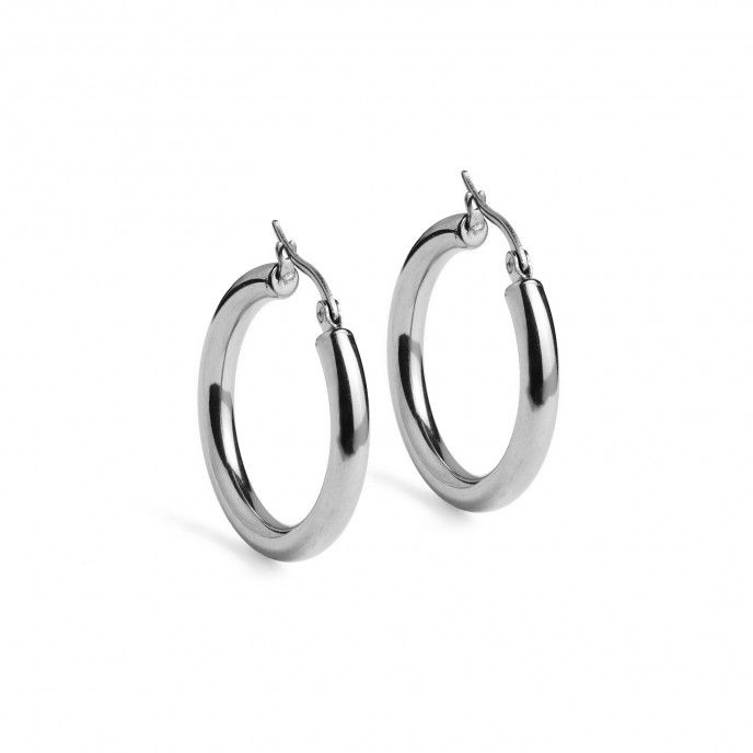 STEEL 2.5CM BASIC HOOPS 