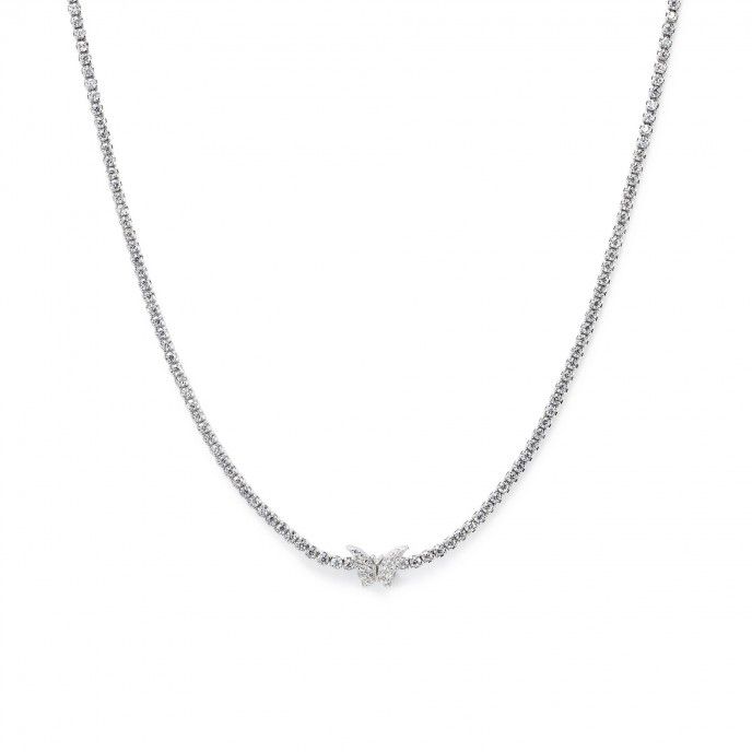 BUTTERFLY SILVER NECKLACE