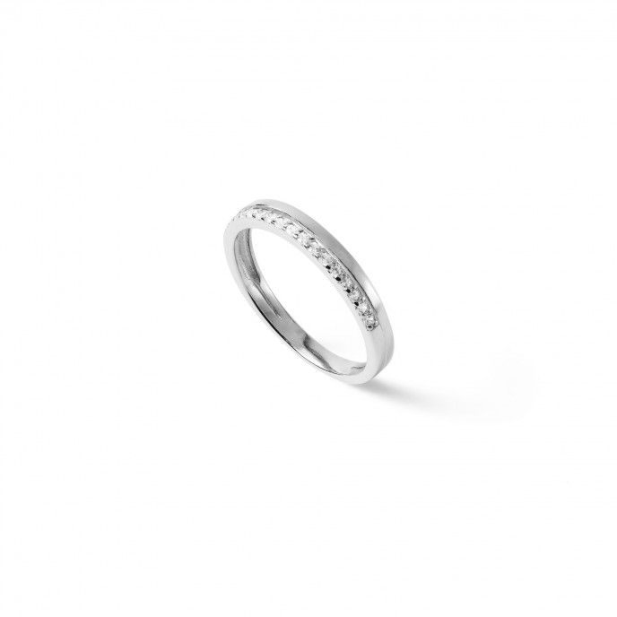 DOUBLE EFFECT SILVER RING