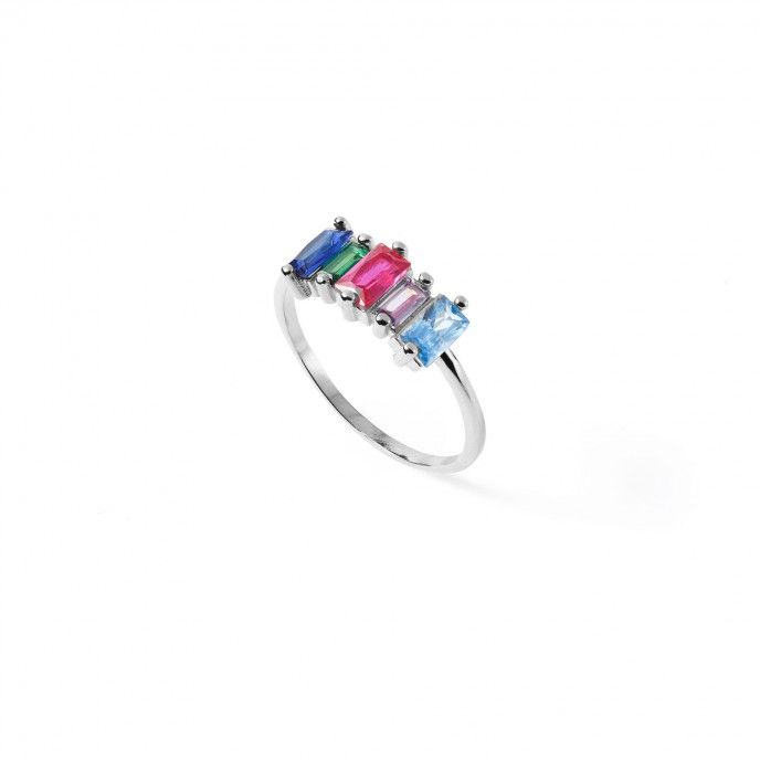 RAINBOW SILVER RING