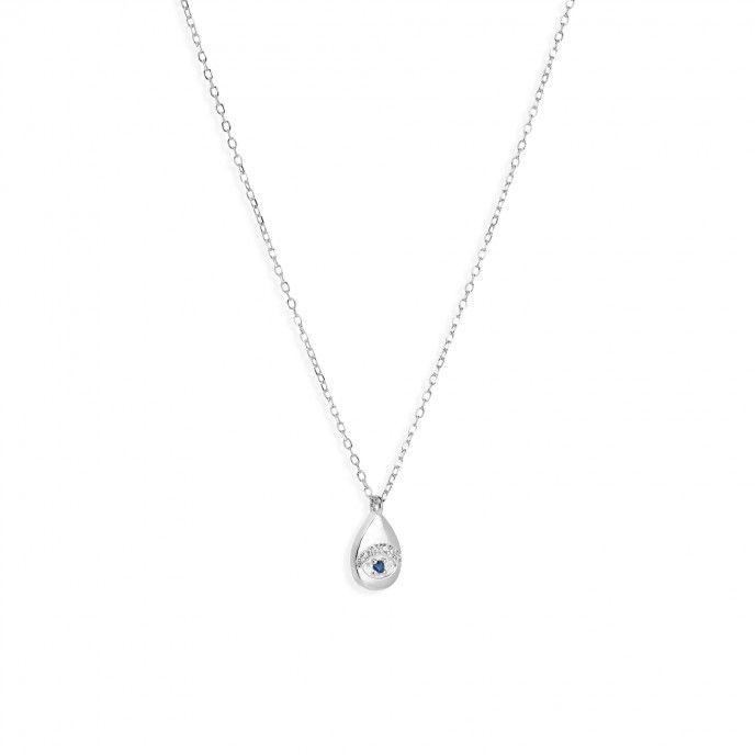 SILVER NECKLACE WITH EYE