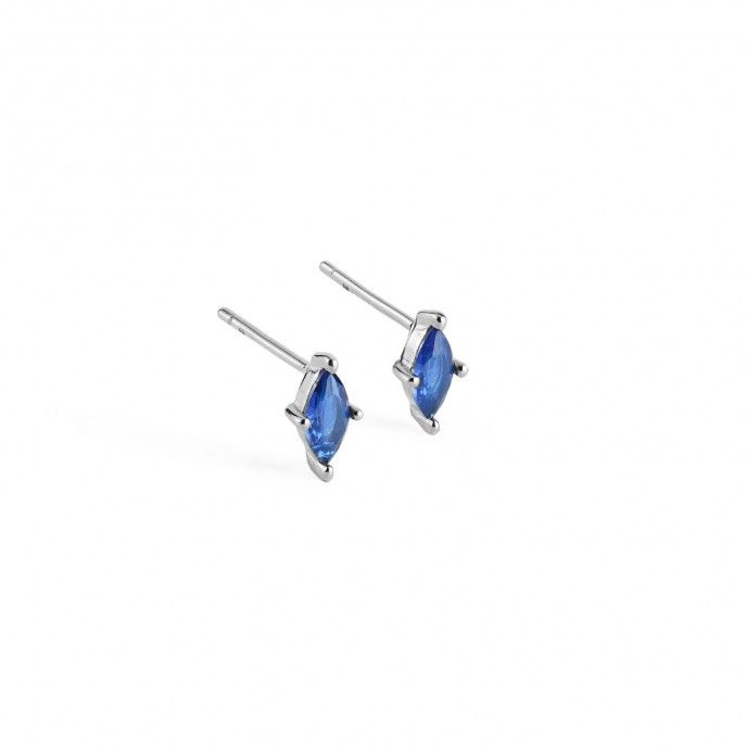 SILVER EARRINGS WITH ZIRCON