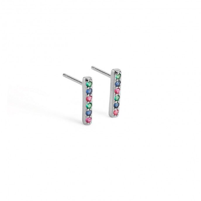 BARS SILVER EARRINGS