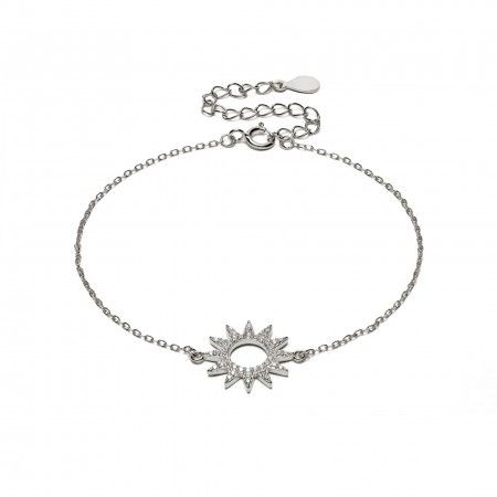 SILVER BRACELET WITH SUN