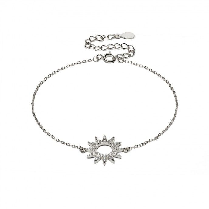 SILVER BRACELET WITH SUN