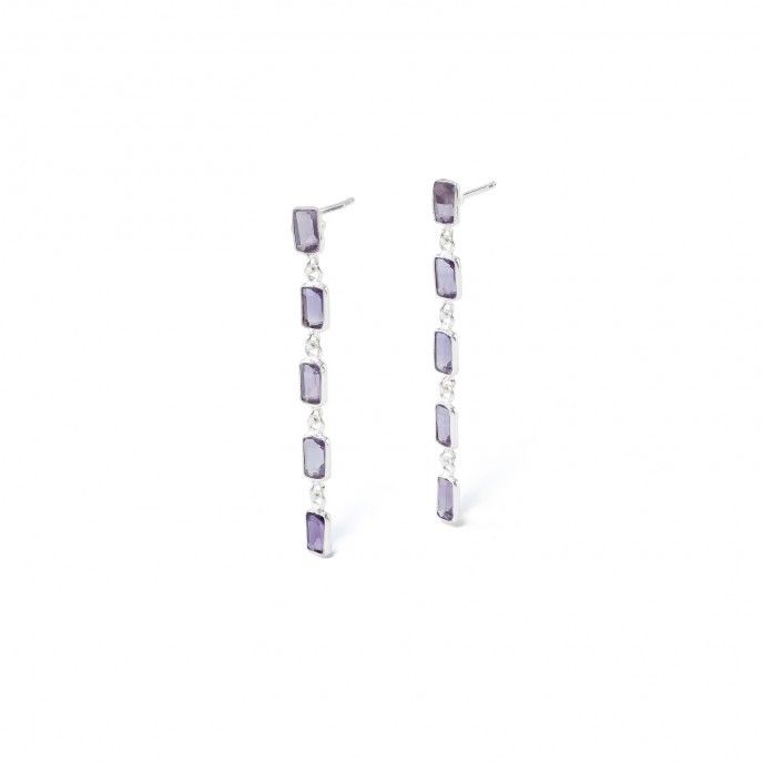 LONG SILVER EARRINGS