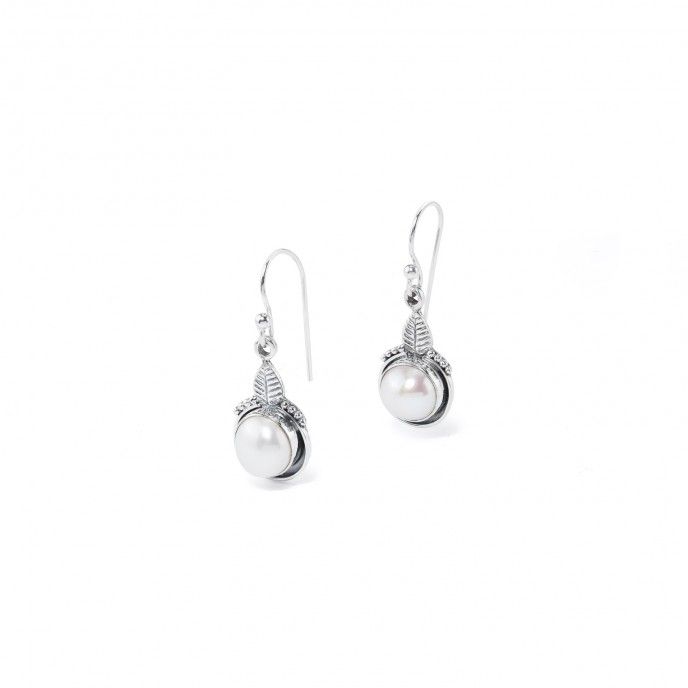 LEAF SILVER EARRINGS