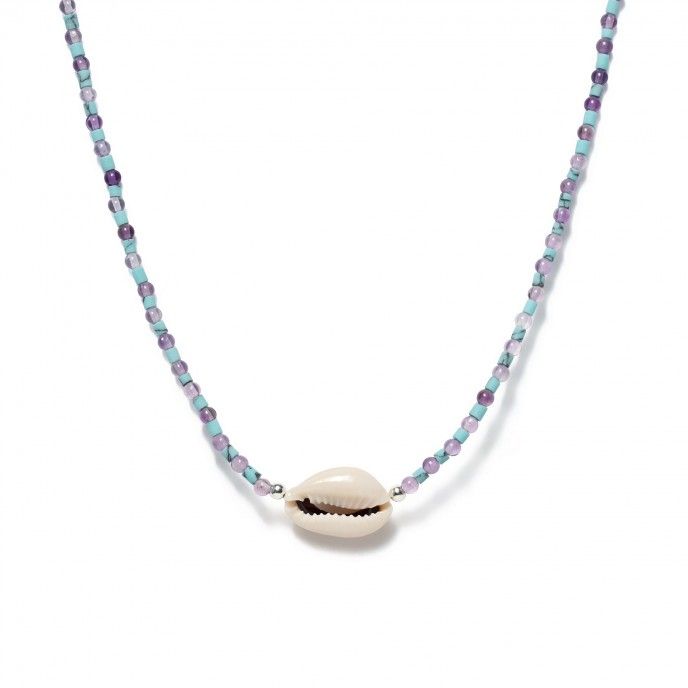 SILVER NECKLACE WITH SHELL