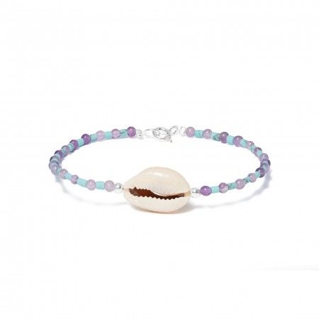 SILVER BRACELET WITH SHELL