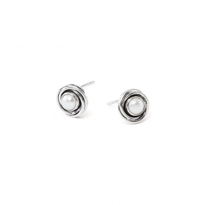 SILVER SPIRAL EARRINGS