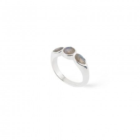 SILVER RING WITH STONES