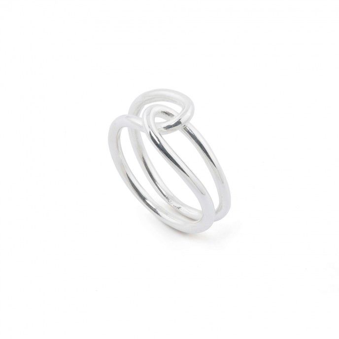 KNOT SILVER RING