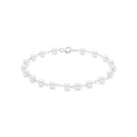 SILVER BRACELET WITH PEARL
