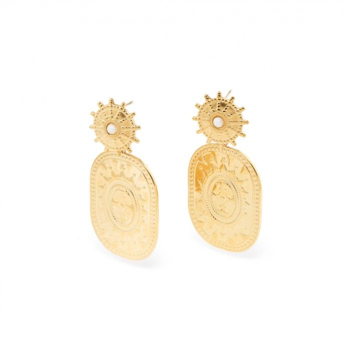 SUN STEEL EARRINGS