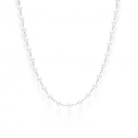 SILVER NECKLACE WITH PEARL