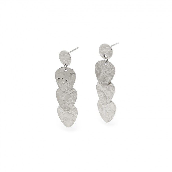 STEEL EARRINGS WITH DROPS