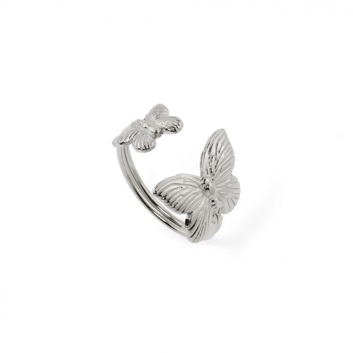 STEEL RING WITH BUTTERFLY