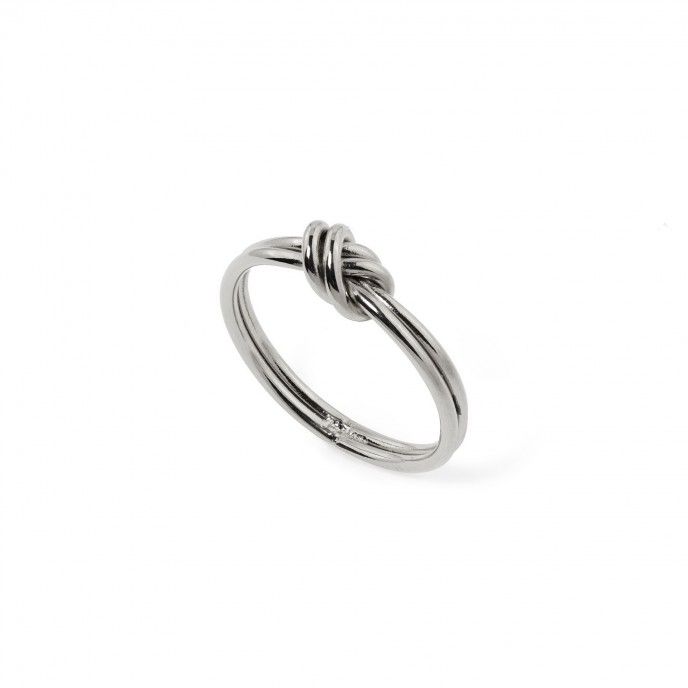 STEEL RING WITH KNOT